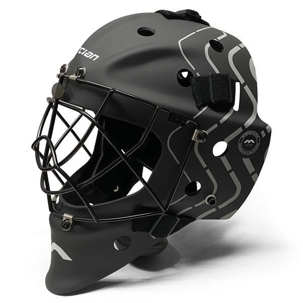 Mercian Genesis 2 Junior Helmet Black/Silver - Small/Medium **SUITABLE FOR UP TO UNDER 16** | ONE Sports Warehouse